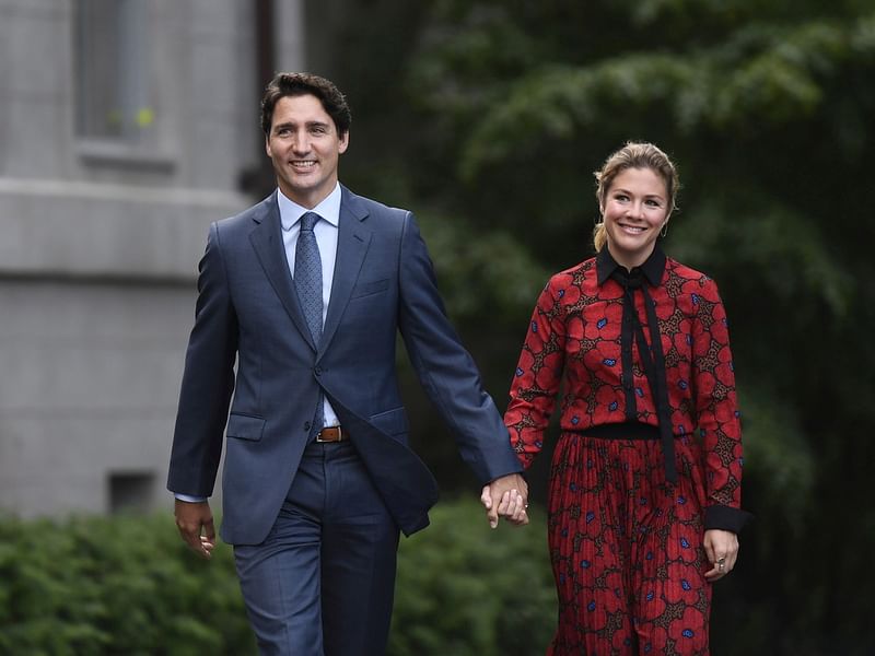 Canadian prime minister Justin Trudeau and his wife, Sophie Gregoire Trudeau