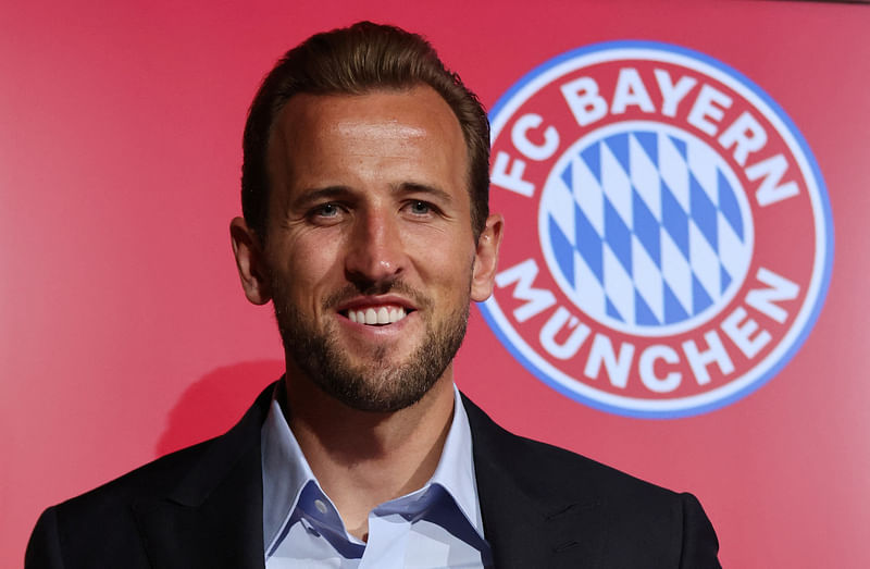 Bayern Munich's new signing Harry Kane