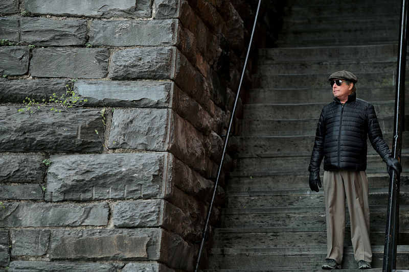 Director William Friedkin attends a walking tour around Georgetown that focused on some of the film locations from the original Exorcist in Washington D.C., U.S. April 17, 2018