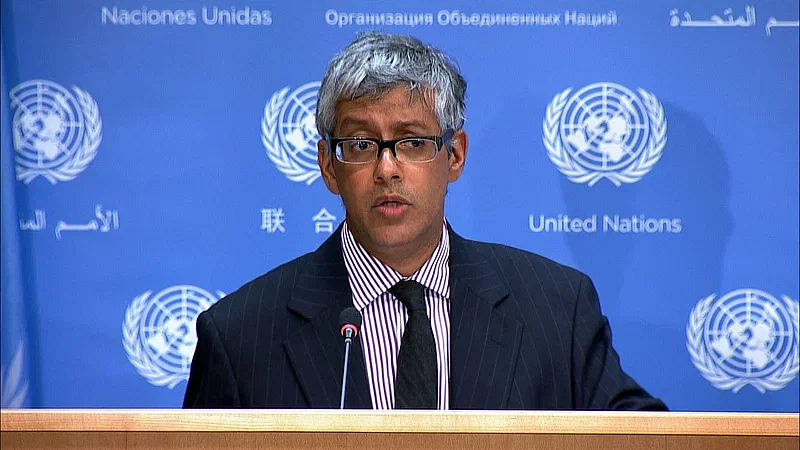 Farhan Haq, deputy spokesperson for the UN Secretary-General