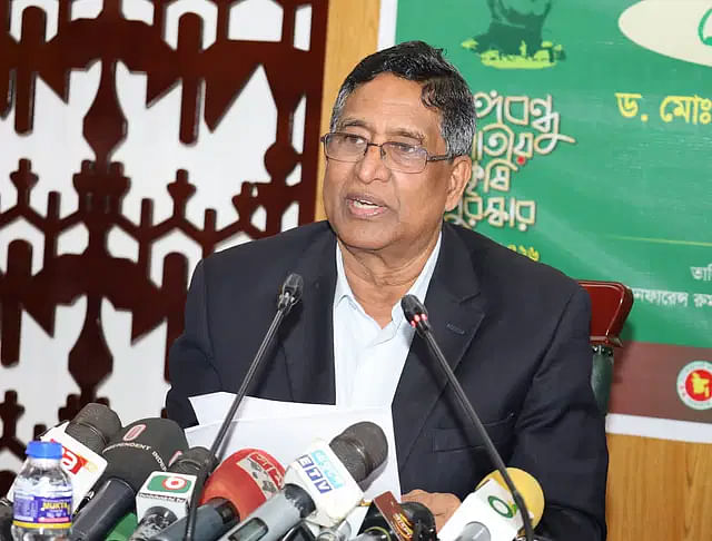 Agriculture minister Abdur Razzaque