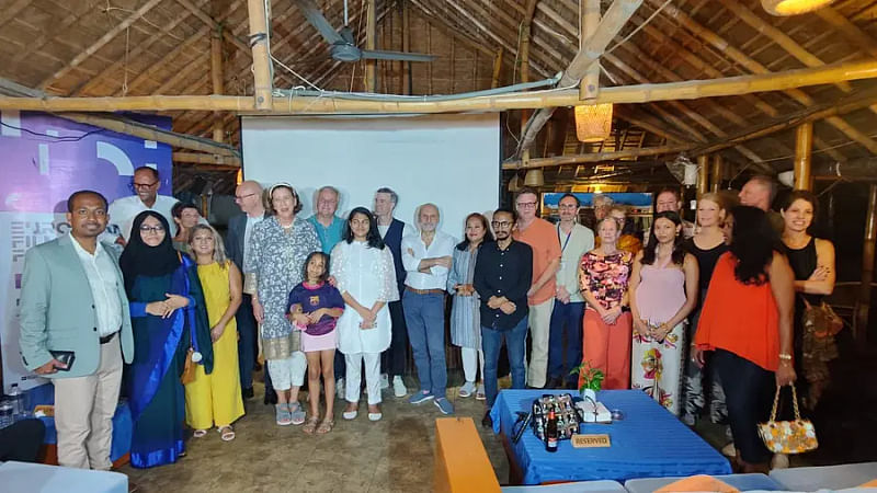 Ambassador of the European Union (EU) to Dhaka, Charles Whiteley, Dutch ambassador Irma van Doren, Italian ambassador Antonio Alessandro and others at the European film festival. Saturday, Dhaka Dutch Club