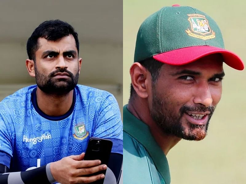 Bangladesh batters Tamim Iqbal and Mahmudullah