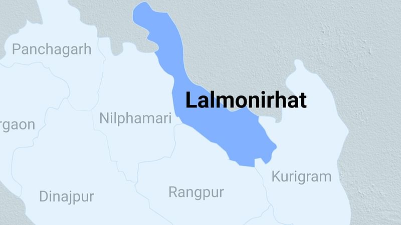 Map of Lalmonirhat distrtic