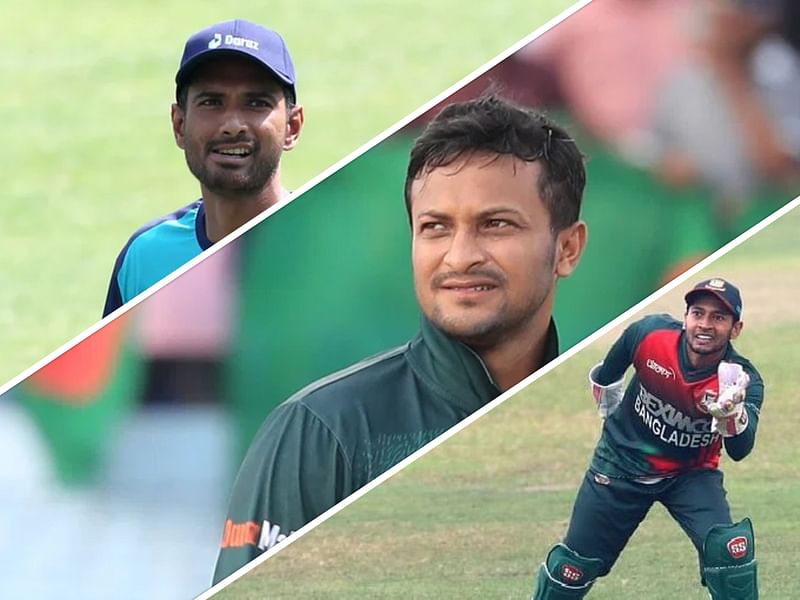 Mahmudullah, Shakib Al Hasan and Mushfiqur Rahim