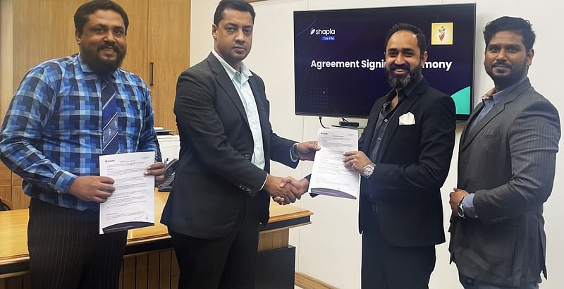 Shapla Tax and the Sonali Life Insurance recently signed an agreement