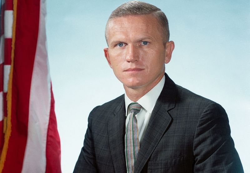 This handout photo provided by NASA on 9 November, 2023, shows Apollo 8 crew member Frank Borman on 9 September, 1968