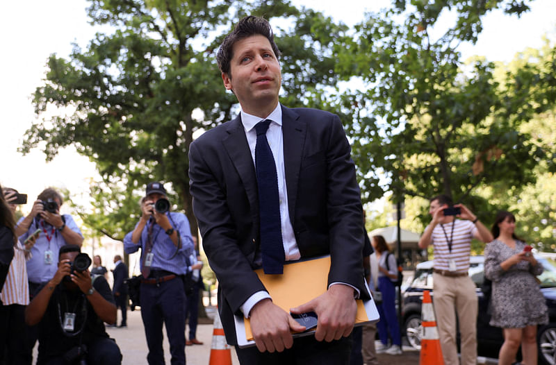 Sam Altman, CEO of ChatGPT maker OpenAI, arrives for a bipartisan Artificial Intelligence (AI) Insight Forum for all US senators hosted by Senate Majority Leader Chuck Schumer (D-NY) at the US Capitol in Washington, US, 13 September, 2023.