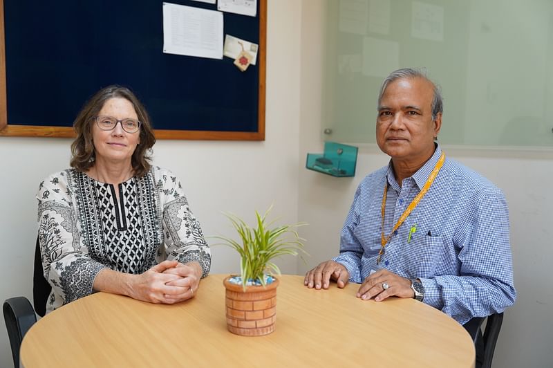 icddr,b senior scientist and lead investigator of the trial Rashidul Haque and lead investigator of the trial and chairperson, Department of Microbiology & Molecular Genetics and Director, Vaccine Testing spCenter, University of Vermont (UVM), USA, Professor Beth Kirkpatrick.