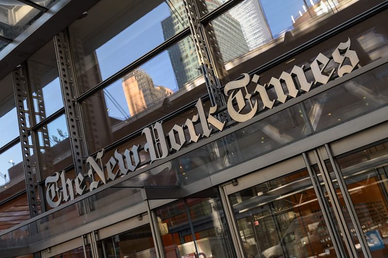 The New York Times Building in New York City on 1 February, 2022