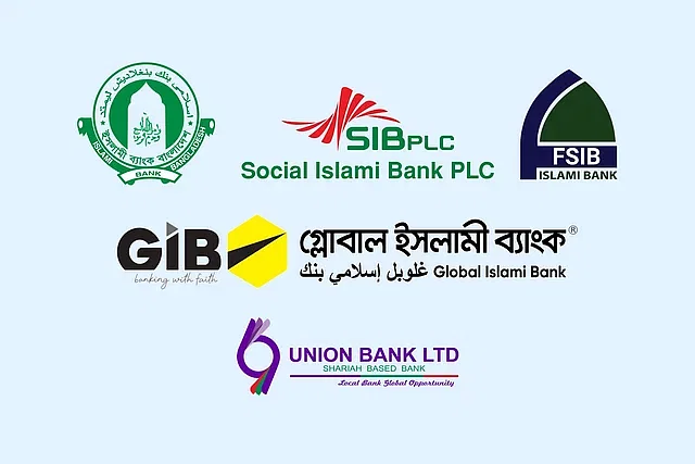 Islami Bank, Social Islami Bank, First Security Islami Bank, Global Islami Bank, and Union Bank