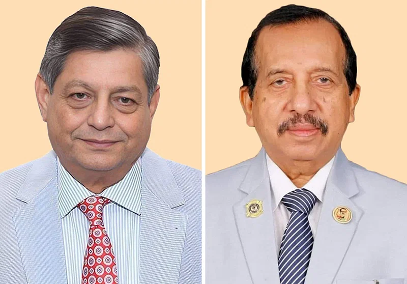 (L-R) Awami League candidate RAM Obaidul Muktadir Chowdhury and independent candidate Firozur Rahman