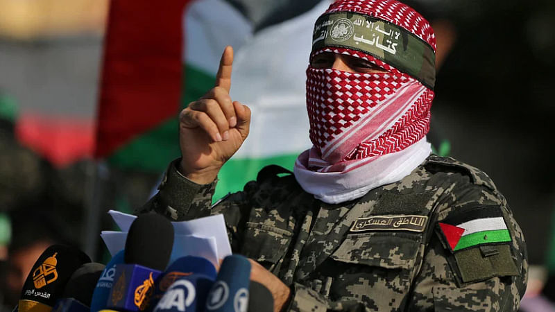 A Hamas fighter