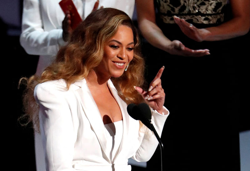 50th NAACP Image Awards - Show - Los Angeles, California, US, 30 March, 2019 - Beyonce reacts after winning the entertainer of the year award.