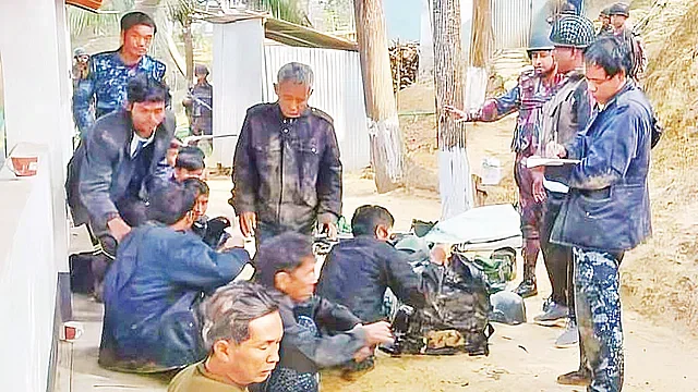 Several members of Myanmar Border Guard Police (BGP) fled and take shelter in Bangladesh.