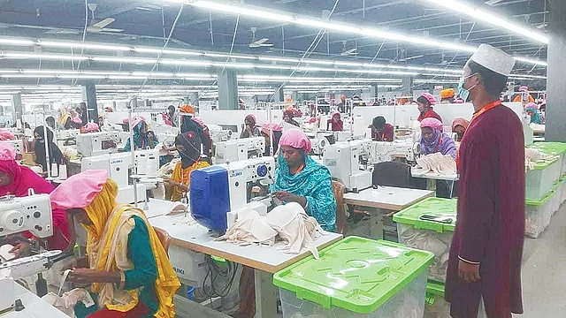 Workers at a garment factory in Bangabandhu Sheikh Mujib Shilpanagar in Chattogram’s Mirsarai