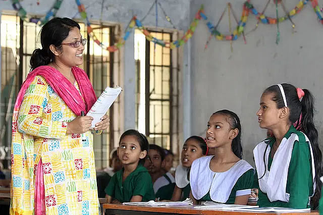 Representational image of a primary school classroom.