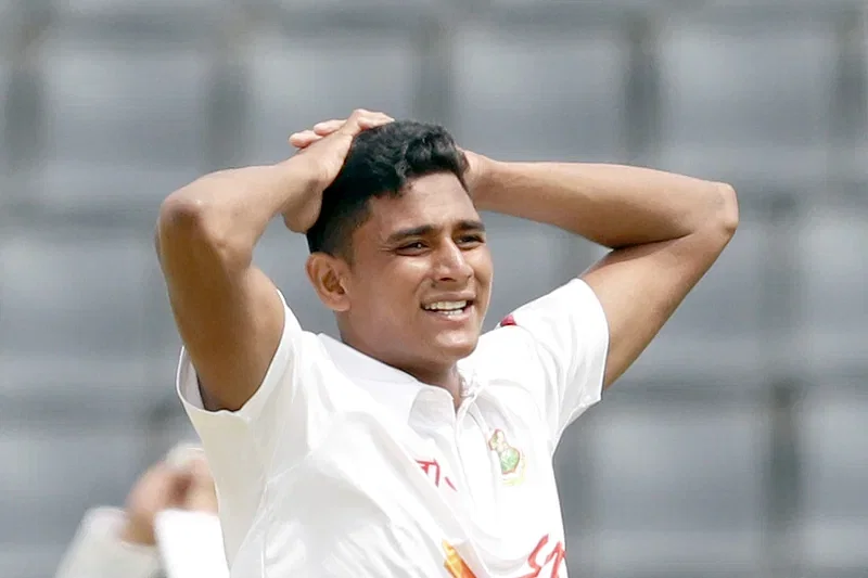 Debutant Bangladesh pacer Nahid Rana picked up three wickets in the first Test against Sri Lanka at Sylhet International Cricket Stadium in Sylhet on 22 March, 2024