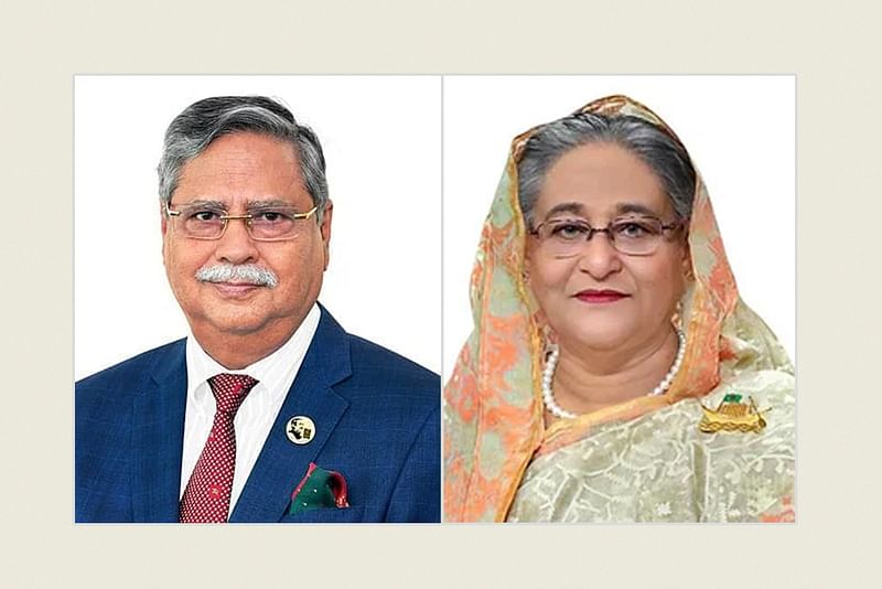 President Mohammed Shahabuddin and Prime Minister Sheikh Hasina