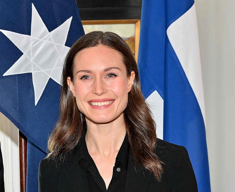 Finland’s former prime minister Sanna Marin during  meeting at Kirribilli House in Sydney on 2 December, 2022