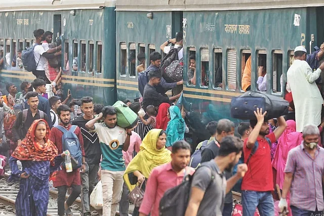 All said and done, these poor people go home if they get a holiday for Eid. Dhaka is not their home. They are born and brought up in the villages and their parent's small homestead in the village is home