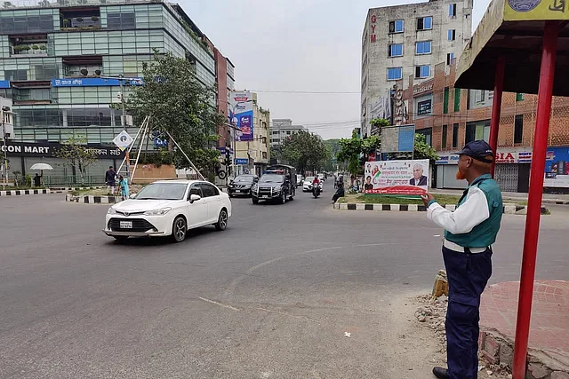 Traffic police have to remain on duty even on Eid day in order to ensure normal and orderly traffic movement