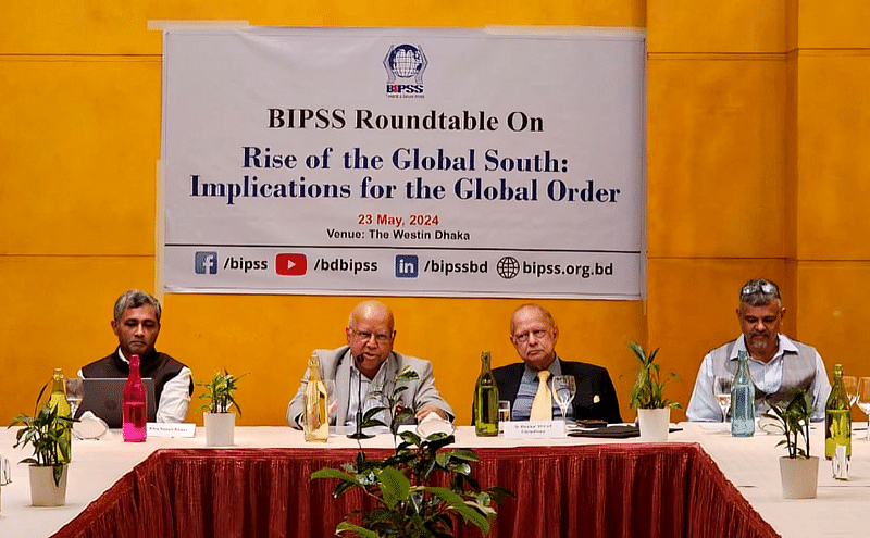 Speakers at a roundtable titled ‘Rise of the Global South: Implications for the Global Order’, organised by Bangladesh Institute of Peace and Security Studies.