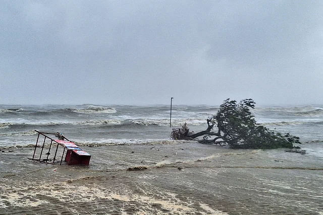 Cyclone Remal causes large swaths of land in the coastal areas to go under water
