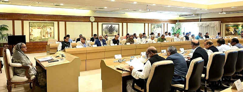 Prime Minister Sheikh Hasina presides over the cabinet meeting