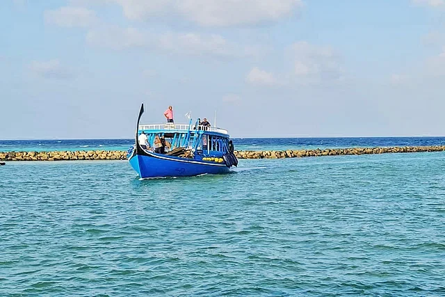 Maldives uses boulders to control the sea