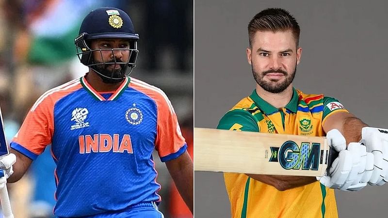 India captain Rohit Sharma and South Africa captain Aiden Markram