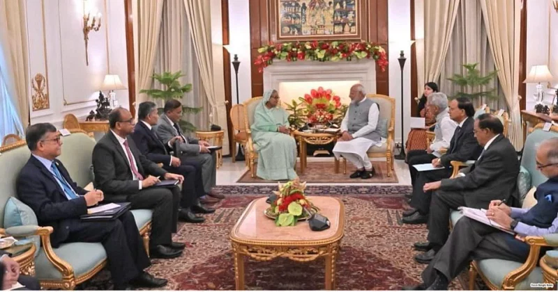 A bilateral meeting between Bangladesh and India.