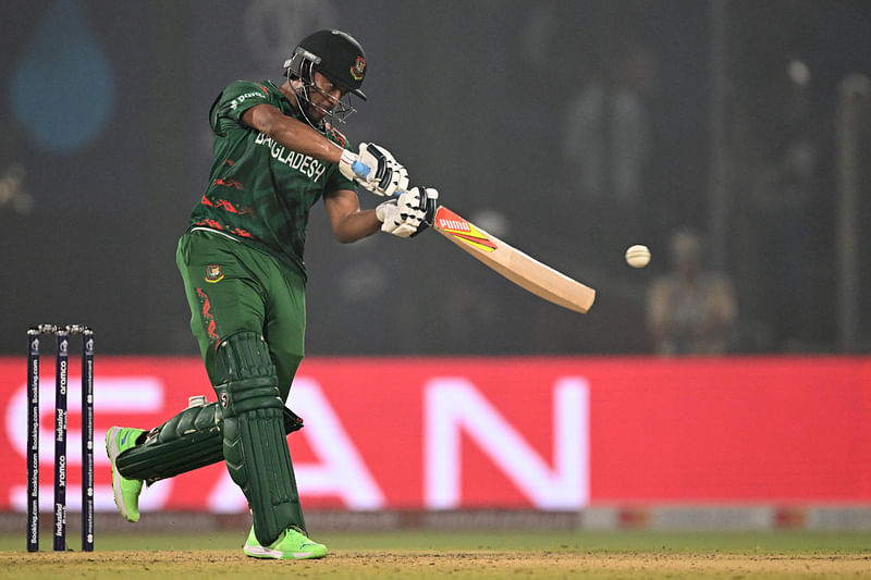 Shakib went on to finish undefeated on 64 off 46 deliveries, having crunched nine fours.