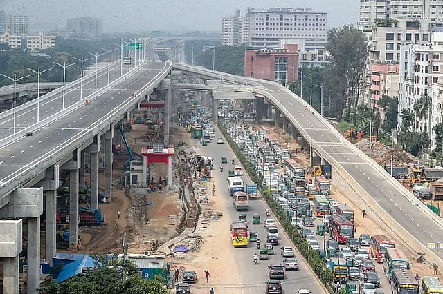 The 20km elevated expressway is one of the mega infrastructures springing up in Dhaka