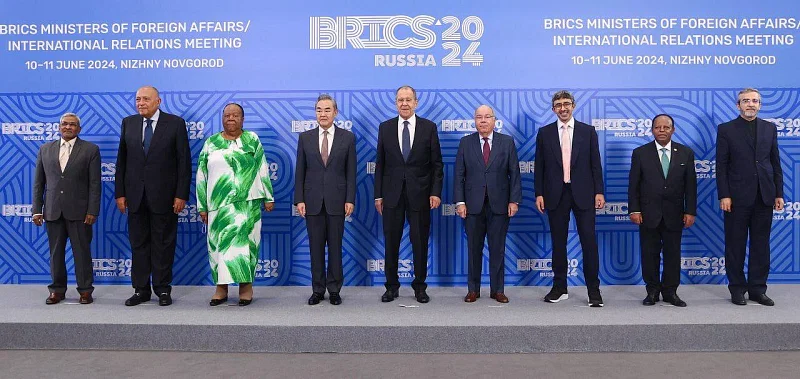 A foreign minister-level meeting of BRICS at Nizhny Novgorod of Russia.