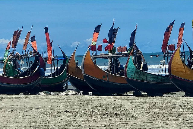 The world's longest sea beach in Cox's Bazar is the most popular tourist spot in the country