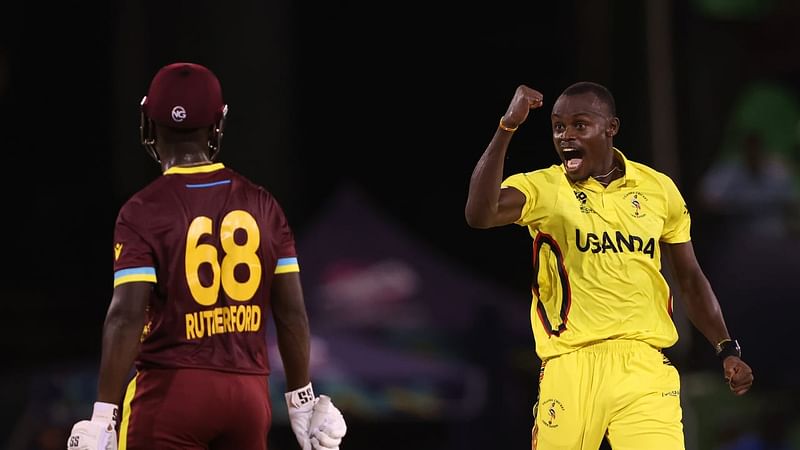 The combination of a two-paced pitch and Ugandan discipline with the ball thwarted West Indies efforts.