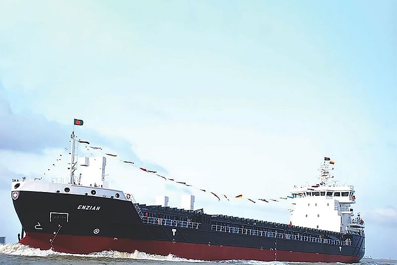 Bangladesh last exports a ship when Ananda Shipyard and Slipways in Narayanganj hands over an ocean-going ship to Enzian Shipping in the UK in September 2022.