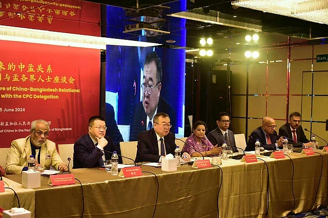 CPC minister Liu Jianchao addresses the seminar  a seminar organised by the Chinese Embassy in Dhaka Tuesday