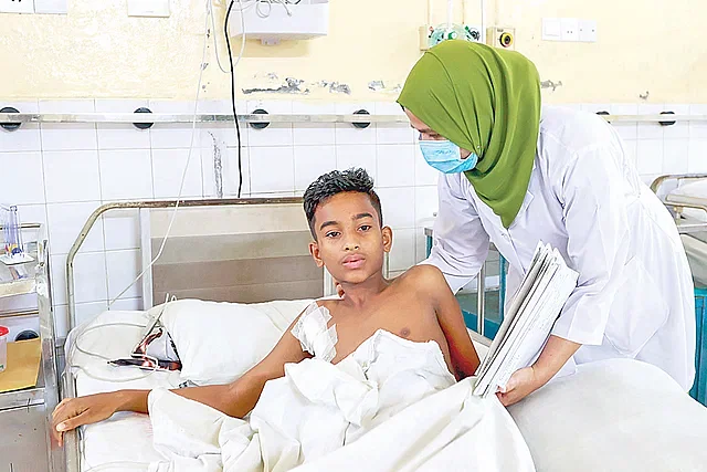 11-year-old Mizan was hit by a bullet in Mohakhali during clashes centering the quota reform movement