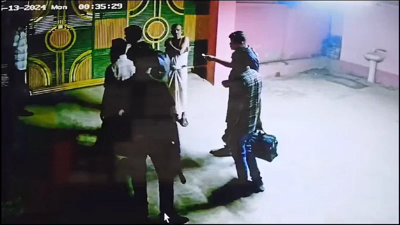 A screengrab from the CCTV footage during the DB team's operation in Dhaka on 12 May, 2024.