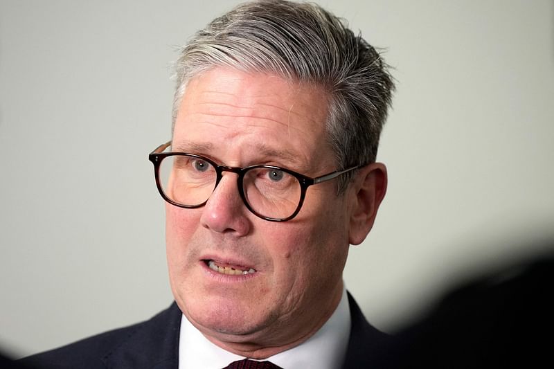 Britain's Prime Minister Keir Starmer speaks during an interview whilst visiting the the Senedd, the seat of the Welsh Assembly, in Cardiff, south Wales, on 8 July 2024, as part of his two-day tour of the four nations of the United Kingdom.