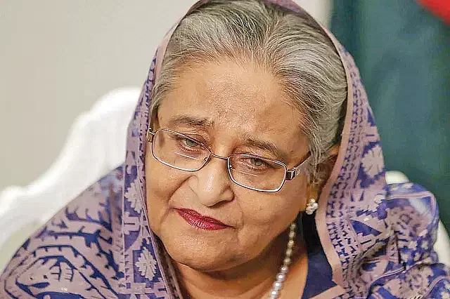 Former prime minister Sheikh Hasina