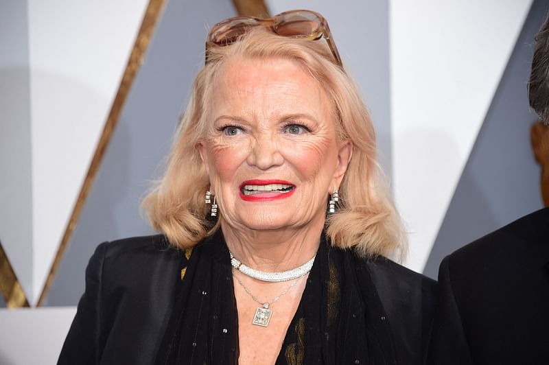 Gena Rowlands arrives on the red carpet for the 88th Oscars on 28 February, 2016 in Hollywood, California. Gena Rowlands, a US actress best known for starring in the films of her first husband, director John Cassavetes, died 14 August at age 94, according to US media reports.