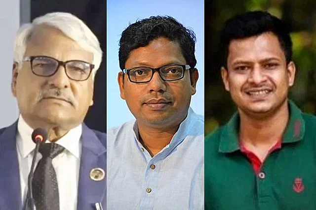 Deputy speaker of 12th national parliament Shamsul Hoque Tuku, former state minister for posts, telecommunications and information technology Zunaid Ahmed and general secretary of Chhatra League’s Dhaka University unit Tanvir Hasan Saikat