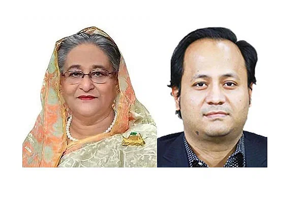 Sheikh Hasina and Mohibul Hassan Chowdhury Nowfel