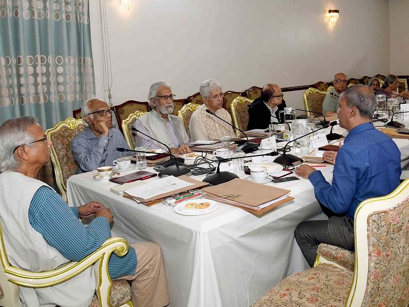 An advisory council meeting of the interim government at state guest house Jamuna in Dhaka on 22 August 2024.