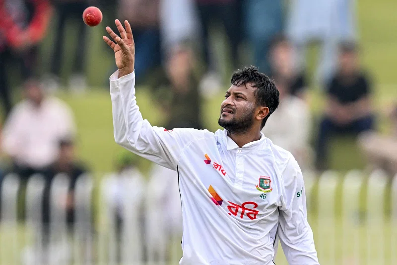 Shakib had important contributions in the team’s historic 10-wicket-win against Pakistan in Rawalpindi. The ace all-rounder took three important wickets in the second innings