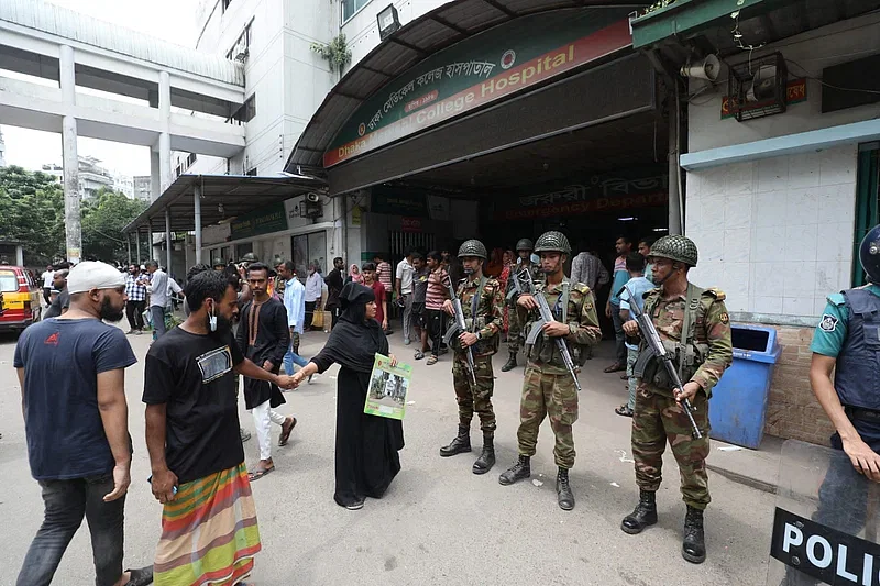 Medical services at the emergency department of Dhaka Medical College Hospital remains suspended.