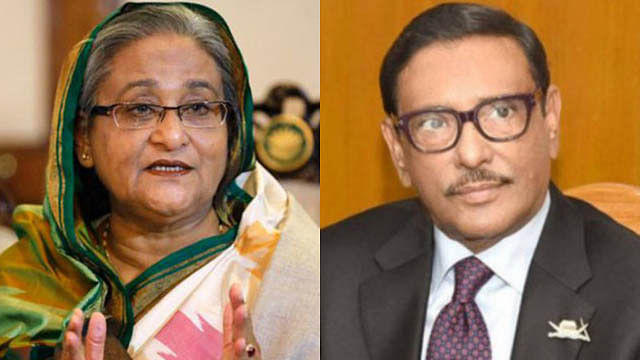 Sheikh Hasina and Obaidul Quader